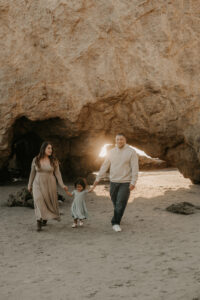 Malibu beach photoshoot family
