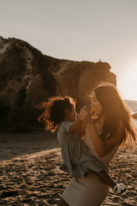 Malibu beach photoshoot family